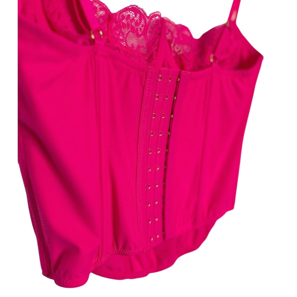 NWT Urban Outfitters Out From Under Coucou Lace Trim Corset Top L Festival Rave - Picture 11 of 15